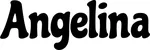 Produktbeispiel Schriftzug - Angelina