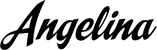 Produktbeispiel Schriftzug - Angelina