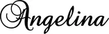 Produktbeispiel Schriftzug - Angelina
