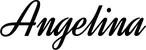 Produktbeispiel Schriftzug - Angelina