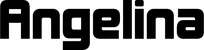 Produktbeispiel Schriftzug - Angelina
