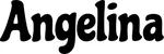 Produktbeispiel Schriftzug - Angelina