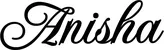 Produktbeispiel Schriftzug - Anisha