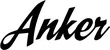 Produktbeispiel Schriftzug - Anker