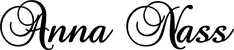 Produktbeispiel Schriftzug - Anna Nass