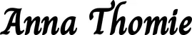 Produktbeispiel Schriftzug - Anna Thomie