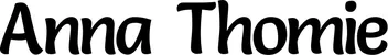 Produktbeispiel Schriftzug - Anna Thomie
