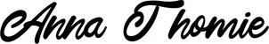 Produktbeispiel Schriftzug - Anna Thomie