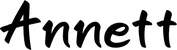 Produktbeispiel Schriftzug - Annett