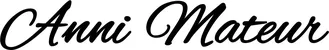 Produktbeispiel Schriftzug - Anni Mateur