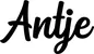 Produktbeispiel Schriftzug - Antje
