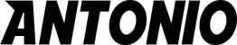 Produktbeispiel Schriftzug - Antonio