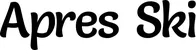 Produktbeispiel Schriftzug - Apres Ski
