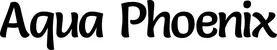 Produktbeispiel Schriftzug - Aqua Phoenix