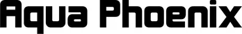 Produktbeispiel Schriftzug - Aqua Phoenix