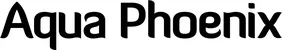 Produktbeispiel Schriftzug - Aqua Phoenix