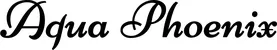 Produktbeispiel Schriftzug - Aqua Phoenix