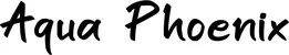 Produktbeispiel Schriftzug - Aqua Phoenix