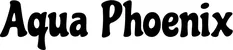 Produktbeispiel Schriftzug - Aqua Phoenix