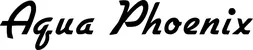 Produktbeispiel Schriftzug - Aqua Phoenix