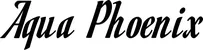 Produktbeispiel Schriftzug - Aqua Phoenix
