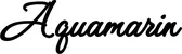 Produktbeispiel Schriftzug - Aquamarin