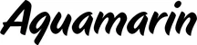 Produktbeispiel Schriftzug - Aquamarin