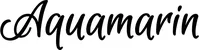 Produktbeispiel Schriftzug - Aquamarin