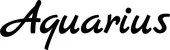 Produktbeispiel Schriftzug - Aquarius