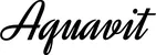 Produktbeispiel Schriftzug - Aquavit