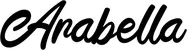 Produktbeispiel Schriftzug - Arabella