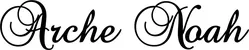 Produktbeispiel Schriftzug - Arche Noah
