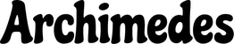Produktbeispiel Schriftzug - Archimedes