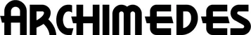 Produktbeispiel Schriftzug - Archimedes