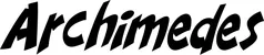 Produktbeispiel Schriftzug - Archimedes