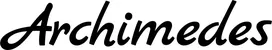 Produktbeispiel Schriftzug - Archimedes