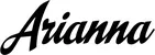 Produktbeispiel Schriftzug - Arianna