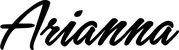 Produktbeispiel Schriftzug - Arianna