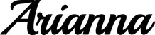 Produktbeispiel Schriftzug - Arianna