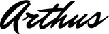 Produktbeispiel Schriftzug - Arthus