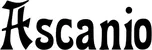 Produktbeispiel Schriftzug - Ascanio