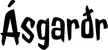 Produktbeispiel Schriftzug - Ásgarðr