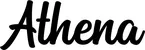 Produktbeispiel Schriftzug - Athena