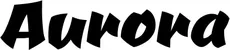 Produktbeispiel Schriftzug - Aurora