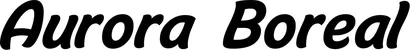 Produktbeispiel Schriftzug - Aurora Boreal