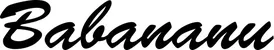 Produktbeispiel Schriftzug - Babananu