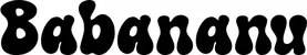 Produktbeispiel Schriftzug - Babananu