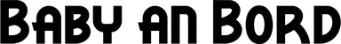 Produktbeispiel Schriftzug - Baby an Bord