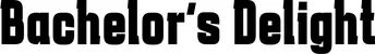 Produktbeispiel Schriftzug - Bachelor's Delight