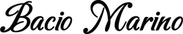 Produktbeispiel Schriftzug - Bacio Marino